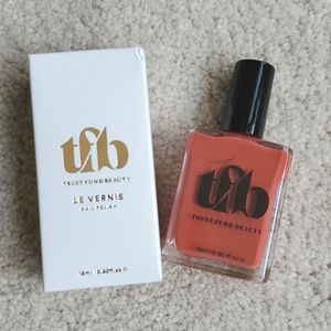 Drunken Meltdown Nail Polish by Trust Fund Beauty - coral, vegan, cruelty-free